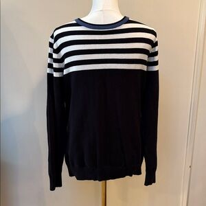 21 Men 100%cotton striped sweater